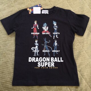 ドラゴンボール(ドラゴンボール)の【新品】ドラゴンボール超 半袖Tシャツ クロ size 130㎝(Tシャツ/カットソー)