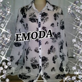 エモダ(EMODA)のEMODA☆シフォン花柄ブラウス(シャツ/ブラウス(長袖/七分))