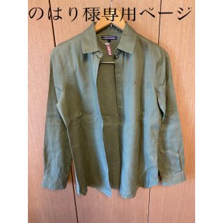 トミーヒルフィガー(TOMMY HILFIGER)のトミーヒルフィガー　カーキ　シャツ(シャツ/ブラウス(長袖/七分))