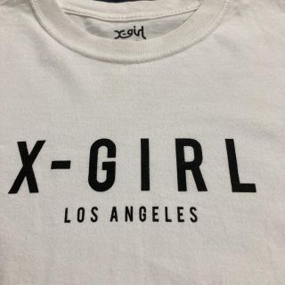 エックスガール(X-girl)のX-girl 白Tシャツ size2=Ｍ(Tシャツ(半袖/袖なし))