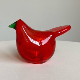 イッタラ(iittala)のシエッポ レッド サインなし オイバ・トイッカ バード ヌータヤルヴィ イッタラ(置物)