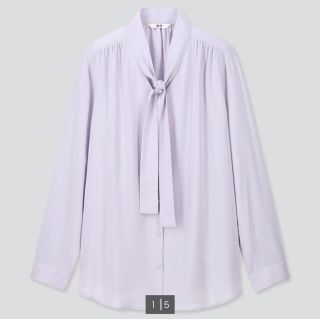 ユニクロ(UNIQLO)のユニクロ　レーヨンボウタイブラウス(シャツ/ブラウス(長袖/七分))