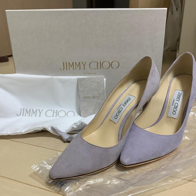 JIMMY CHOO(ジミーチュウ)のジミーチュー / JIMMY CHOO スエード ヒール 36 薄紫 レディースの靴/シューズ(ハイヒール/パンプス)の商品写真