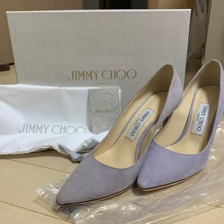 ジミーチュウ(JIMMY CHOO)のジミーチュー / JIMMY CHOO スエード ヒール 36 薄紫(ハイヒール/パンプス)