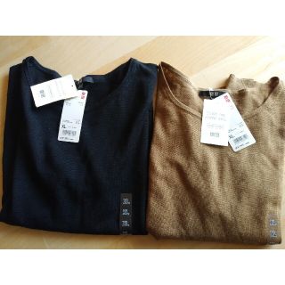 ユニクロ(UNIQLO)の五分袖　ＸＬ　２枚セット(カットソー(半袖/袖なし))