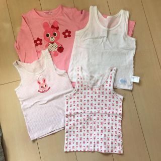 ミキハウス(mikihouse)のミキハウス 肌着まとめ売り 女の子 90〜100サイズ(下着)