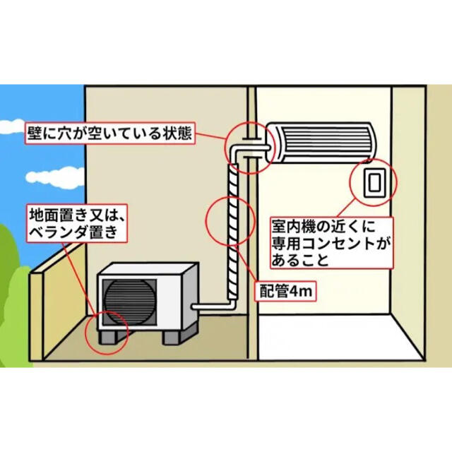 Panasonic(パナソニック)の【工事無料】Panasonic 2.2kwエアコン CS-223CF 2013年 スマホ/家電/カメラの冷暖房/空調(エアコン)の商品写真