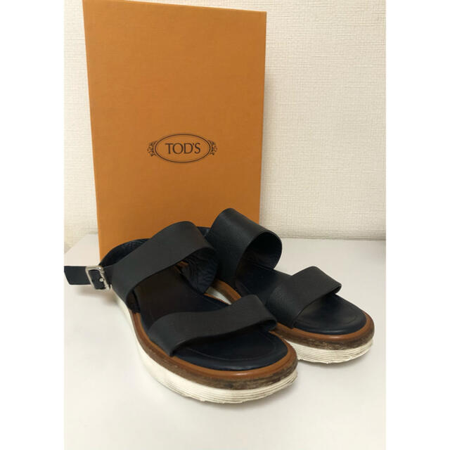 TOD'S サンダル　ダークブルー　39