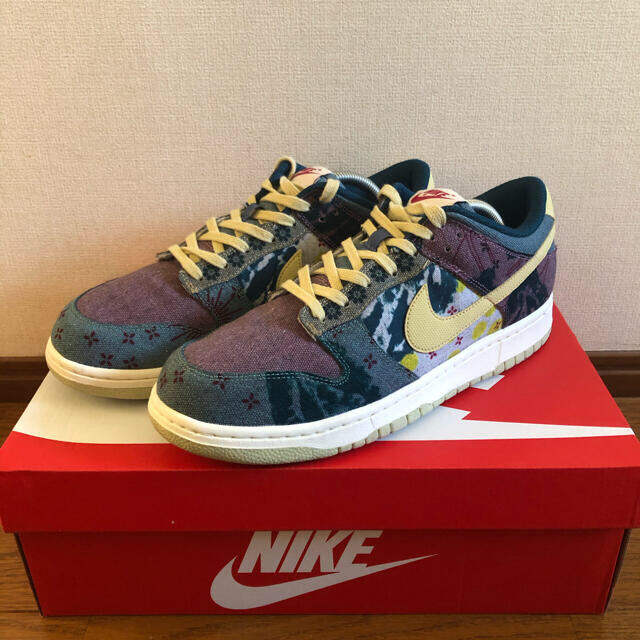 靴/シューズNIKE dunk low community Garden