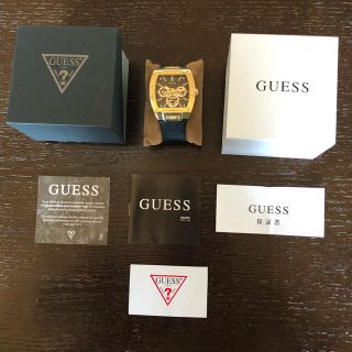 ゲス(GUESS)の極美品 デザイン性が魅力 GUESS WATCHES 男女兼用 ゲス正規店購入(腕時計(アナログ))