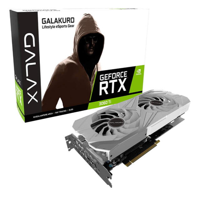 ◯PSE玄人志向 GALAKURO GeForce 3060Ti WHITE  グラボ