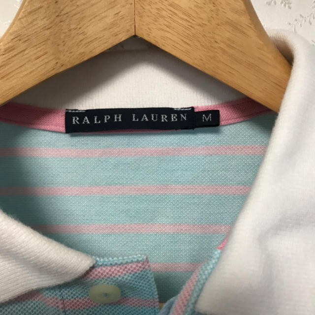 Ralph Lauren(ラルフローレン)の❤️美品❤️ラルフローレン❤️レディース ❤️半袖ポロシャツ❤️水色/ピンク レディースのトップス(ポロシャツ)の商品写真