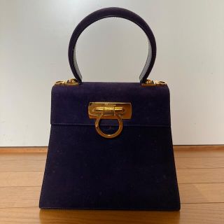 フェラガモ(Ferragamo)のFerragamo ハンドルバッグ　ショルダー　パープル(ショルダーバッグ)