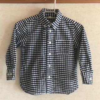 ムジルシリョウヒン(MUJI (無印良品))の【無印良品】チェックシャツ　110cm (Tシャツ/カットソー)