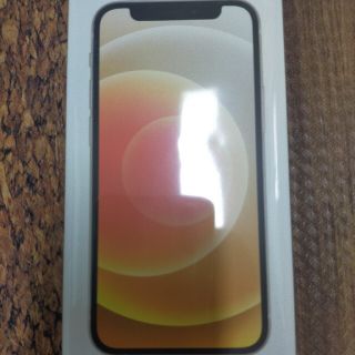 アイフォーン(iPhone)のiphone12mini 256gbホワイト(スマートフォン本体)