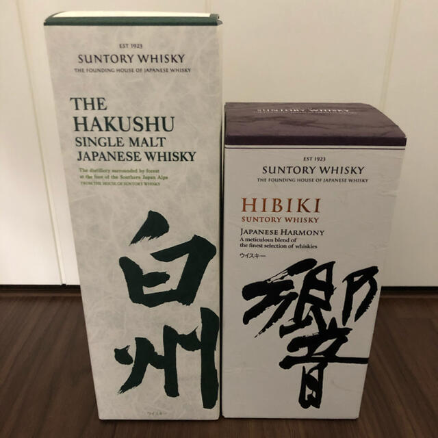 サントリー(サントリー)の響NA＆白州NA 700ml 各1本 合計2本 食品/飲料/酒の酒(ウイスキー)の商品写真