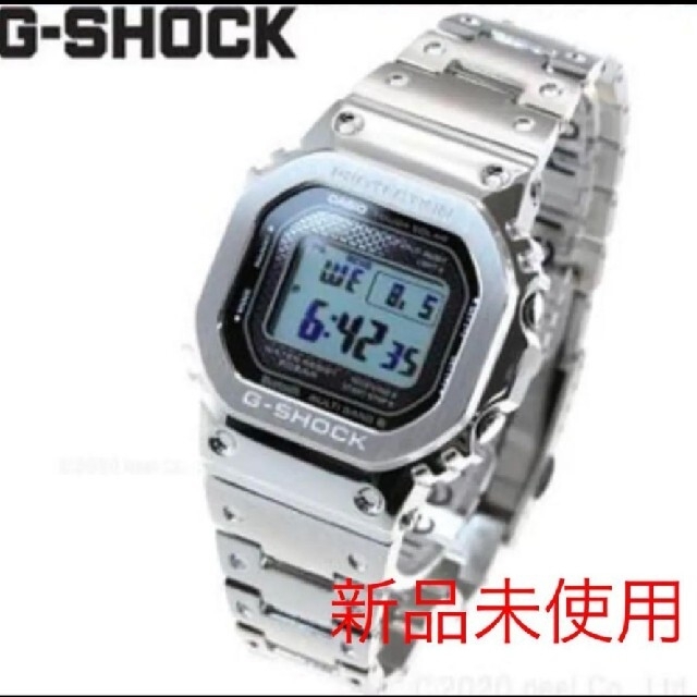 時計G-SHOCK メンズ フルメタル シルバー GMW-B5000D-1JF