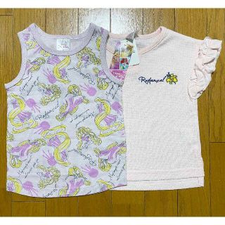 ディズニー(Disney)の新品 2枚 110 ★ ディズニー ラプンツェル Tシャツ タンクトップ(Tシャツ/カットソー)