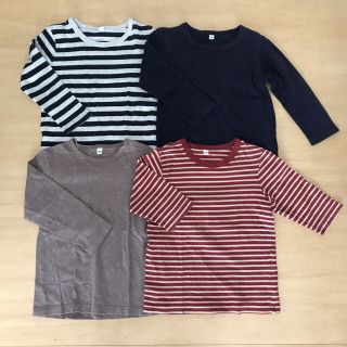 ムジルシリョウヒン(MUJI (無印良品))の無印☆カットソー4枚セット☆size100(Tシャツ/カットソー)