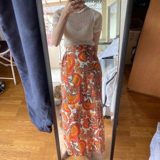 vintage メッシュトップス　カットソー　メッシュ(カットソー(半袖/袖なし))