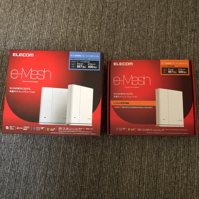 ELECOM メッシュWi-Fi  ルーター1台と中継機2台