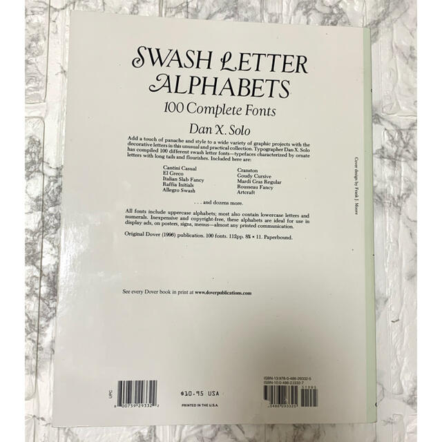 【25日まで】SWASH LETTER ALPHABETS 洋書 エンタメ/ホビーの本(趣味/スポーツ/実用)の商品写真