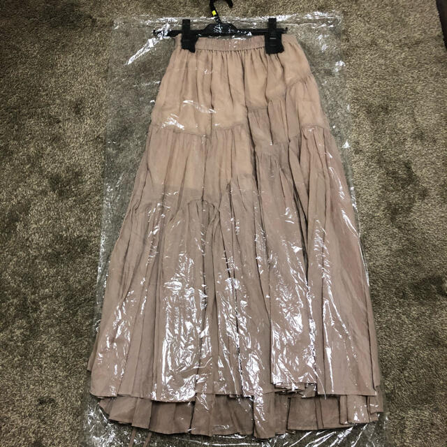 新品 Asymmetric Tiered Cotton-voile Skirt