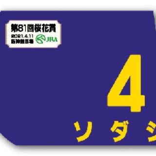 ソダシ 桜花賞 ミニゼッケン JRA G1 勝利記念 白毛馬(その他)