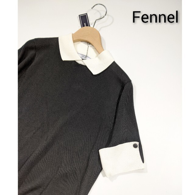 定価12800円 Fennel 上質 日本製 サマーニット トップス - Tシャツ