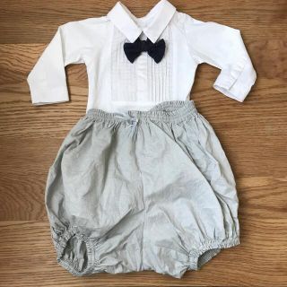 プチバトー(PETIT BATEAU)のMARLMARLボディースーツ70とブルマ　オムツカバーマールマール(ロンパース)