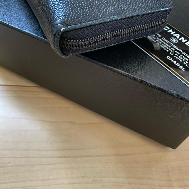 CHANEL(シャネル)のシャネル　キャビアスキン　長財布　ブラック レディースのファッション小物(財布)の商品写真