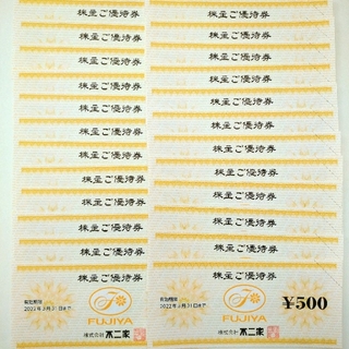 フジヤ(不二家)の不二家 株主優待 12000円分(レストラン/食事券)