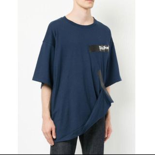 ファセッタズム(FACETASM)のFACETASM ファセッタズム テープビッグT 半袖Tシャツ ネイビー 紺(Tシャツ/カットソー(半袖/袖なし))