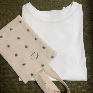 プチバトー(PETIT BATEAU)のイエナ　プチバトークルーネックＴシャツ&トートバッグ(Tシャツ/カットソー(半袖/袖なし))