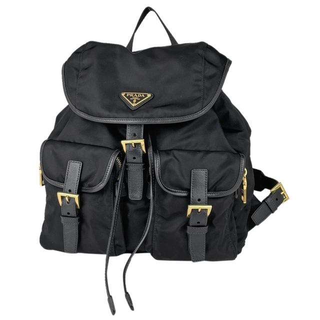 新作モデル PRADA - プラダ ロゴプレート リュックサック レディース