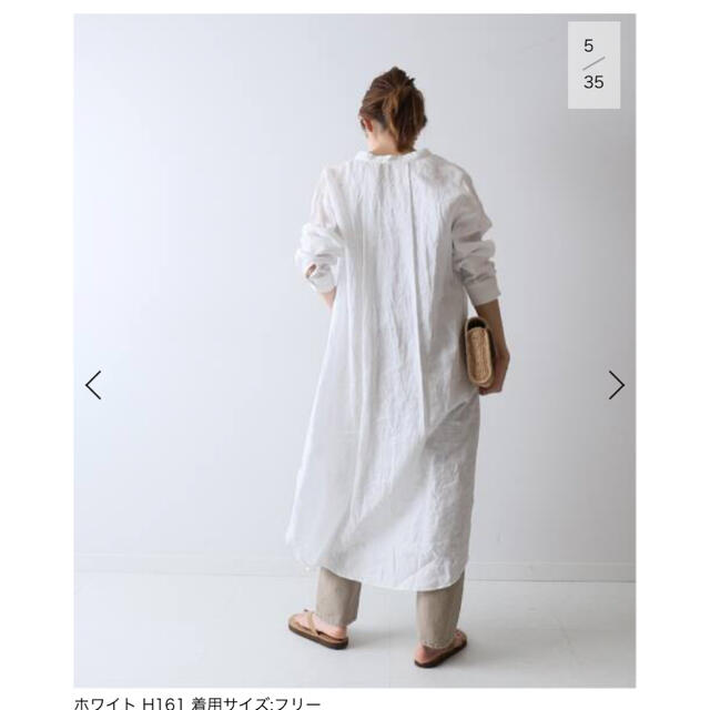 FRAMeWORK(フレームワーク)のFRAMeWORK FRENCH LINEN シャツワンピース レディースのトップス(シャツ/ブラウス(長袖/七分))の商品写真