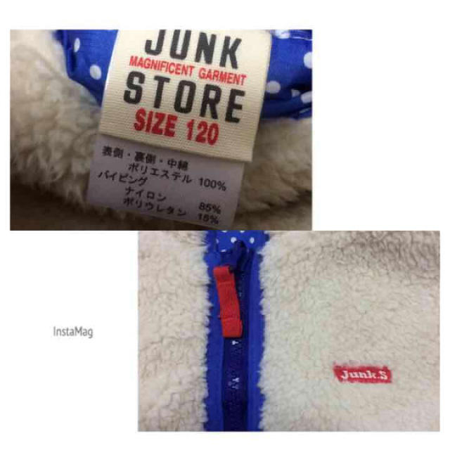 JUNK STORE(ジャンクストアー)のmomosa様専用❗️JUNK STORE 120 キッズ/ベビー/マタニティのキッズ服女の子用(90cm~)(ジャケット/上着)の商品写真