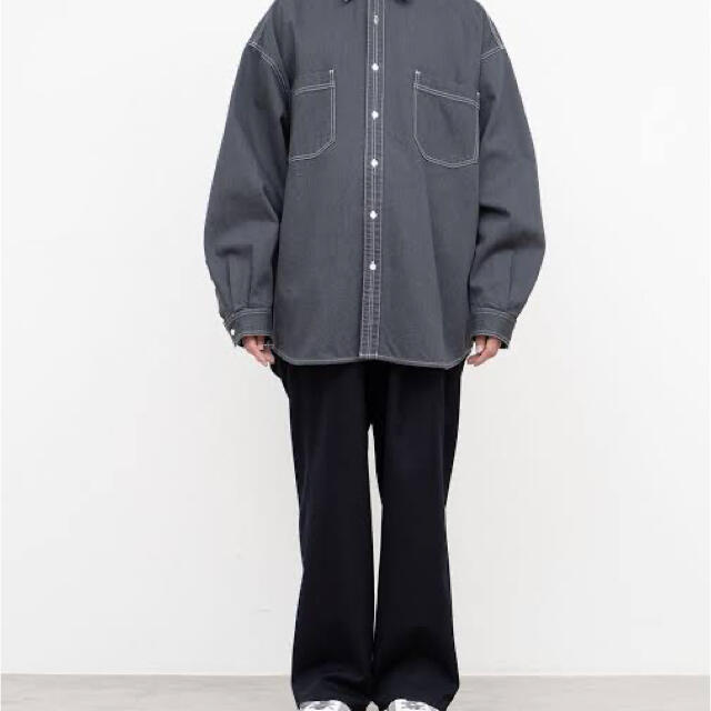 1LDK SELECT(ワンエルディーケーセレクト)のGraphpaper Denim Regular Collar Shirt メンズのトップス(シャツ)の商品写真