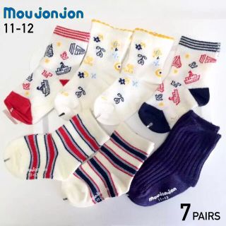 ムージョンジョン(mou jon jon)の【7足セット】新品未使用 11-12 ムージョンジョン メッシュ ソックス 靴下(靴下/タイツ)