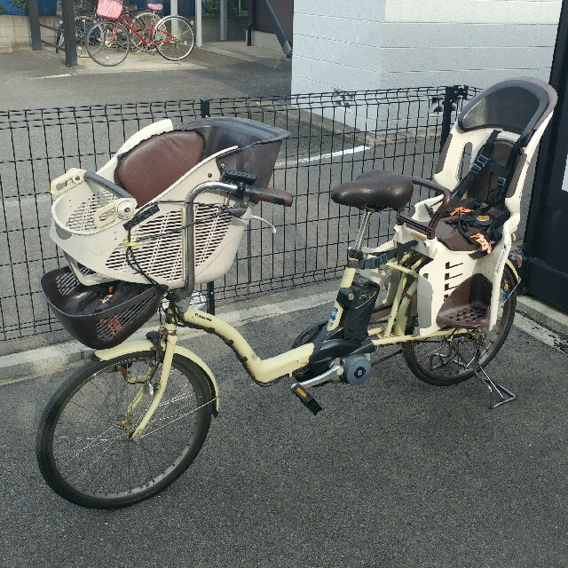 新品バッテリー付！3人乗り電動アシスト自転車 パナソニック - 自転車本体