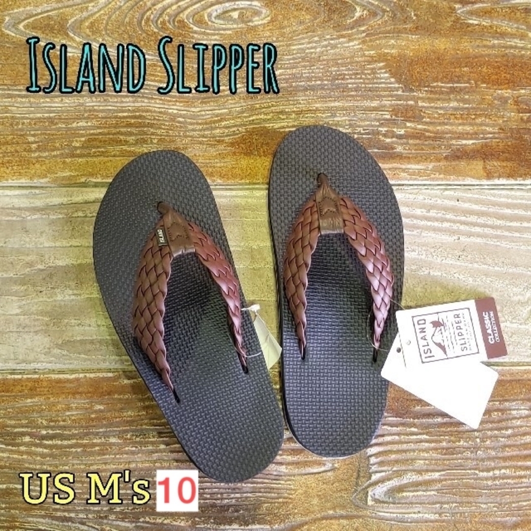 ISLAND SLIPPER(アイランドスリッパ)のIsland Slipper アイランドスリッパ サンダル レア 28cm 新品 メンズの靴/シューズ(サンダル)の商品写真