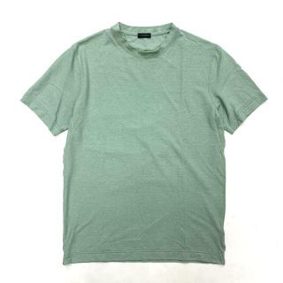 ザノーネ ZANONE アイスコットン Vネック 半袖Ｔシャツ ダークオリーブ【サイズ44】【メンズ】