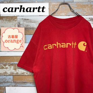 カーハート(carhartt)の【人気】【90s】carhartt カーハート　Tシャツ　デカロゴ　半袖(Tシャツ/カットソー(半袖/袖なし))