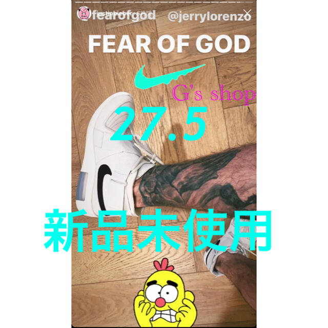 NIKE AIR FEAR OF GOD RAID 27.5cm