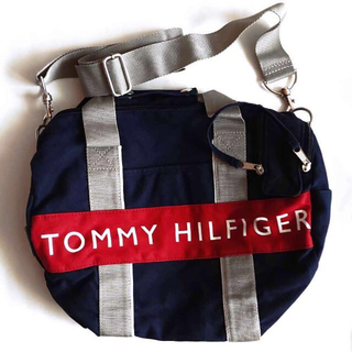 TOMMY HILFIGER ボストンバッグ 2WAYショルダーバッグ ネイビー(ボストンバッグ)