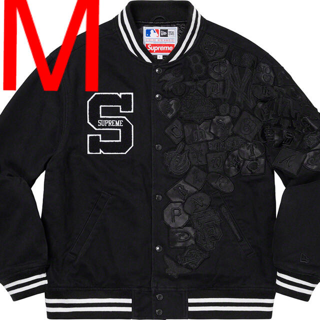 Supreme New Era MLB Varsity Jacket Black