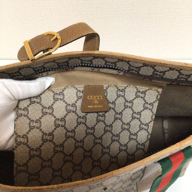 Gucci(グッチ)のGUCCI グッチ　シャリーライン　オールドグッチ　トートバッグ レディースのバッグ(トートバッグ)の商品写真