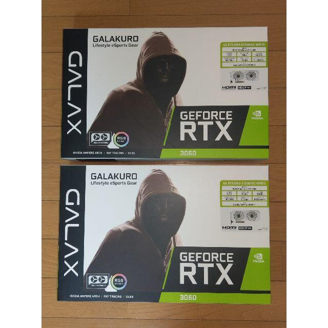 ラッピング不可】 玄人志向 GK-RTX3060-E12GB/OC/WHITE 2個の通販 by