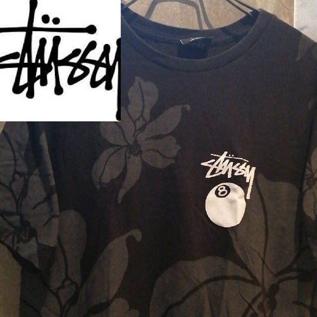 STUSSY(ステューシー)の【両面ビリヤードロゴ】STUSSY総柄T 　ウエステッドユース　GDC　fr2 メンズのトップス(Tシャツ/カットソー(半袖/袖なし))の商品写真