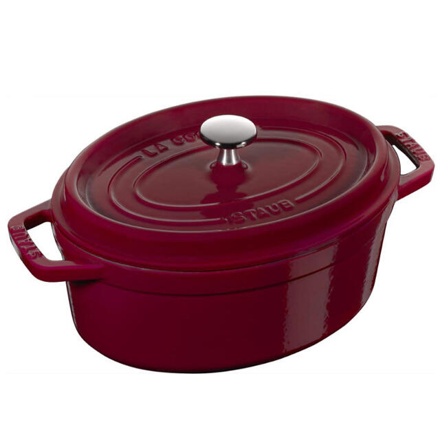 STAUB - 新品 ストウブ ピコ・ココット オーバル 23cm ボルドー の通販